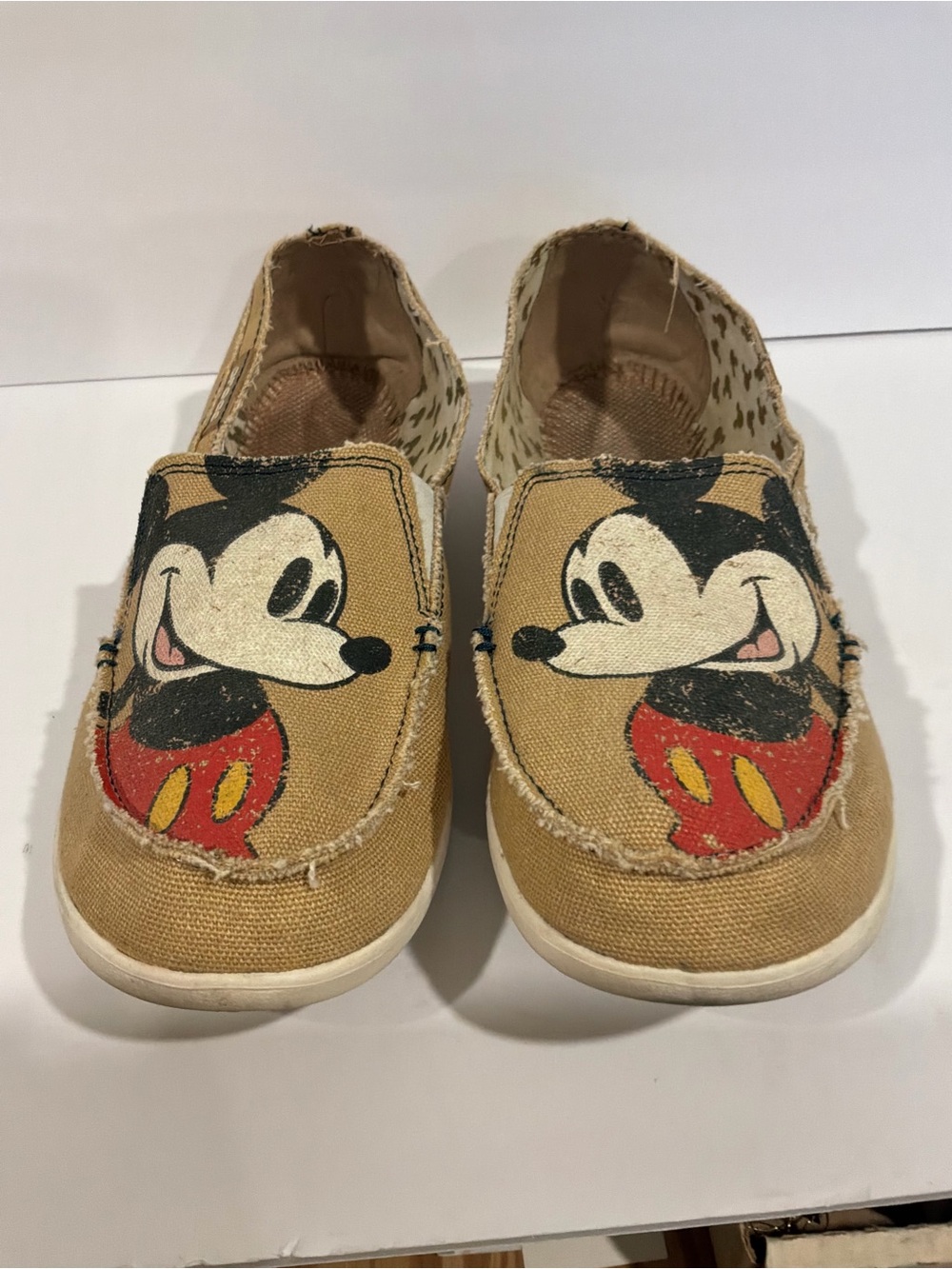 CROCS/DISNEY..Mickey Mouse Canvas Slip-On Shoes